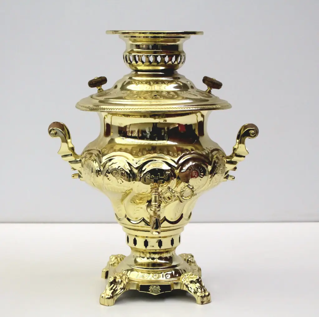 سماور ذغالی استیل برند آپولوم 