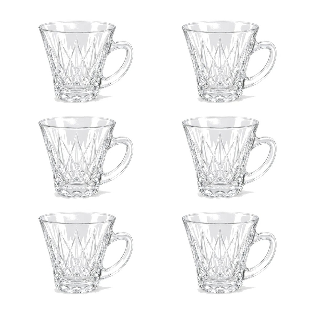 ماگ و لیوان دسته‌دار آدریا (Adria) طرح لانس بسته ۶ عددی