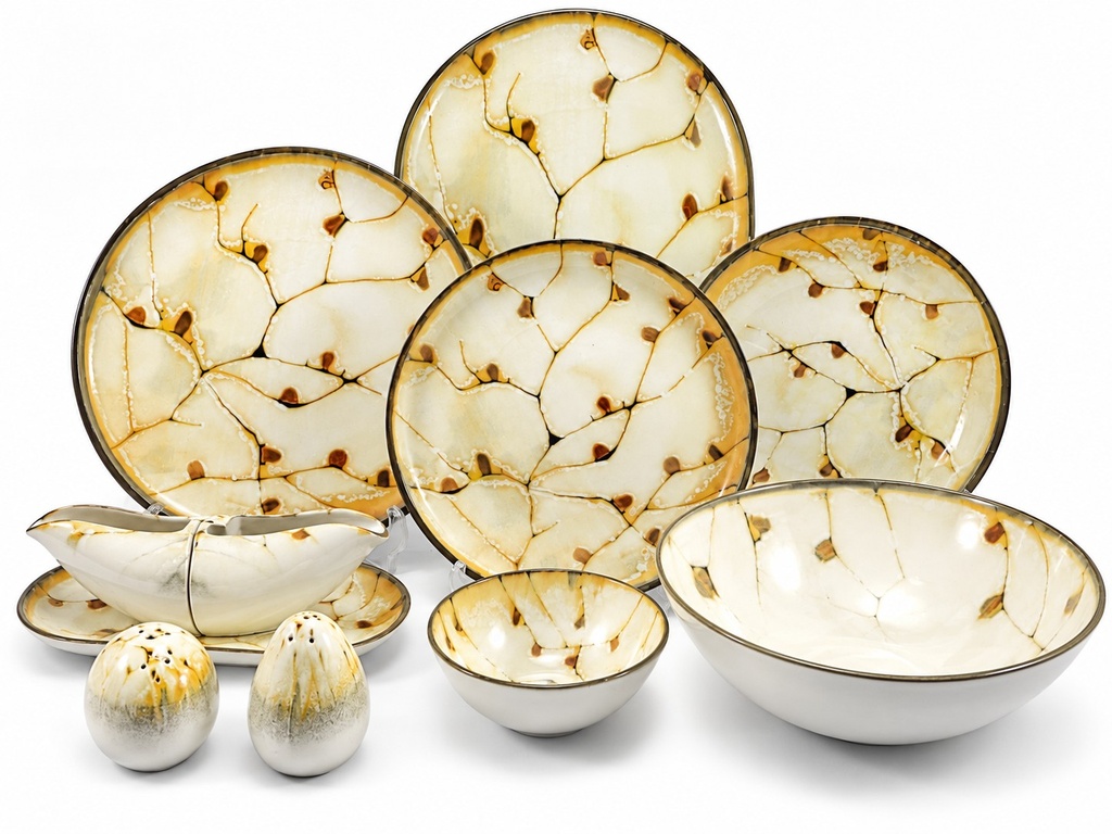 سرویس چینی 31 پارچه سنگی f-6-5502