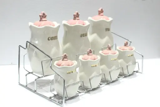 پاسماوری سرامیکی طرح درب صورتی