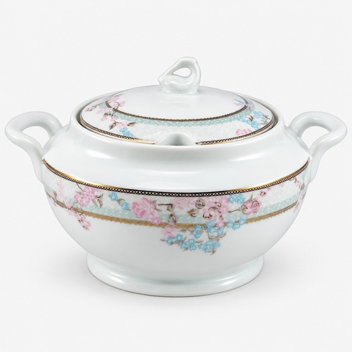 سوپ‌خوری چینی تقدیس طرح شایگان فیروزه (تک عددی)